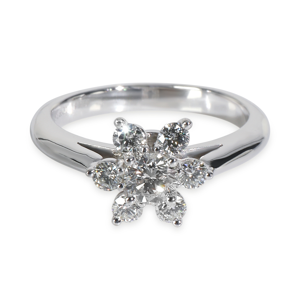 Tiffany & Co. Platinum Diamond Flower Ring